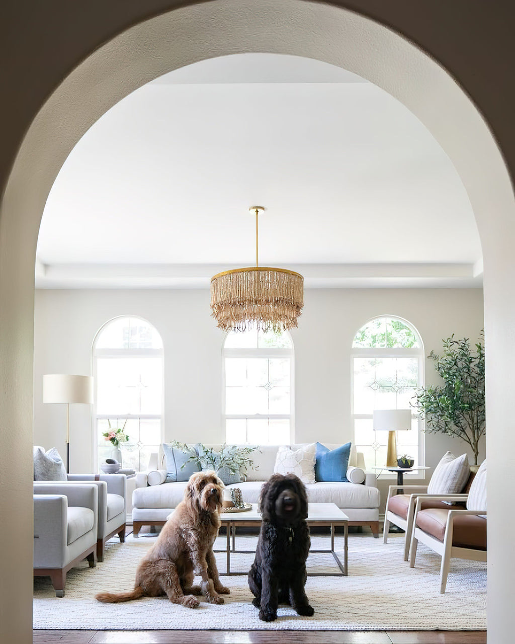 Edrenwyn Wood Chandelier-Moonnatur