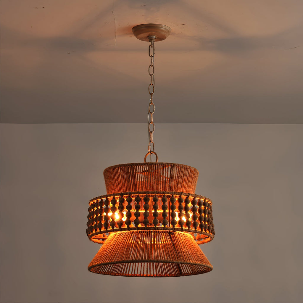 Dunselorie Hemp Rope Pendant Light-Moonnatur