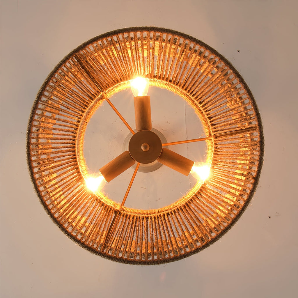 Dunselorie Hemp Rope Pendant Light-Moonnatur