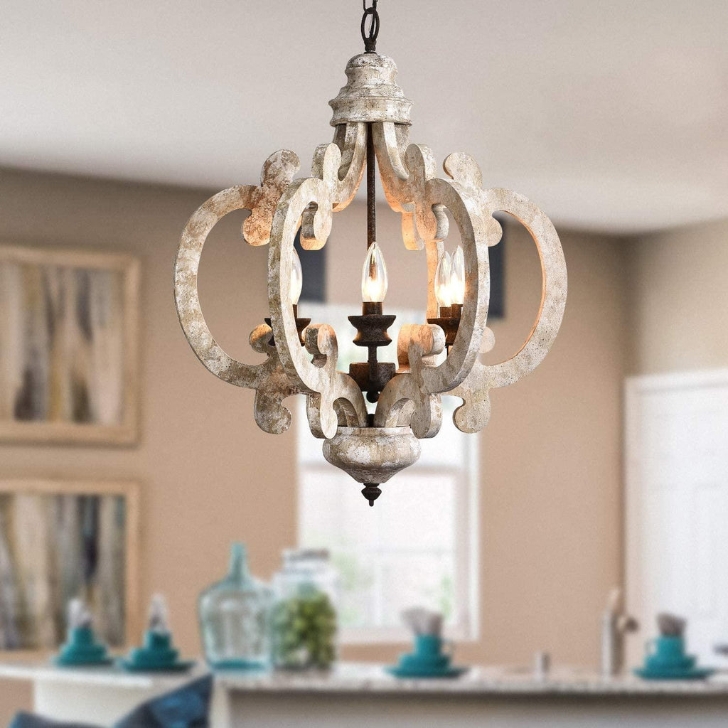 Florora Wood Chandelier-Moonnatur