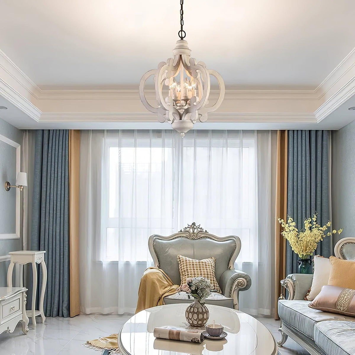 Florora Wood Chandelier-Moonnatur