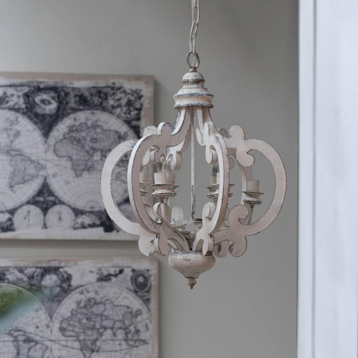 Florora Wood Chandelier-Moonnatur