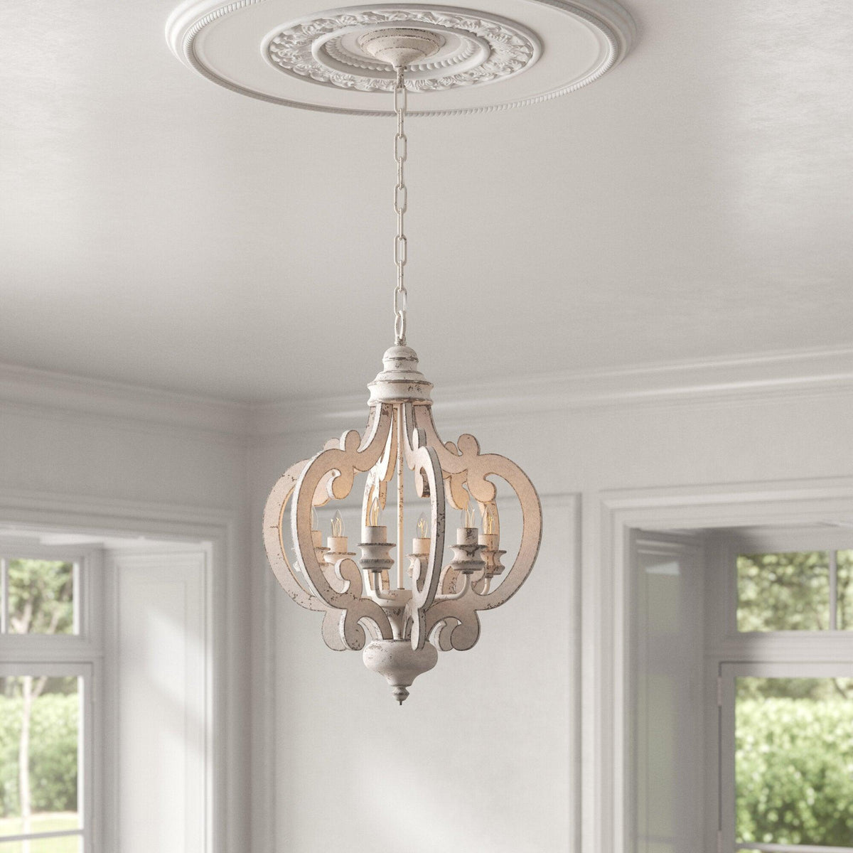 Florora Wood Chandelier-Moonnatur