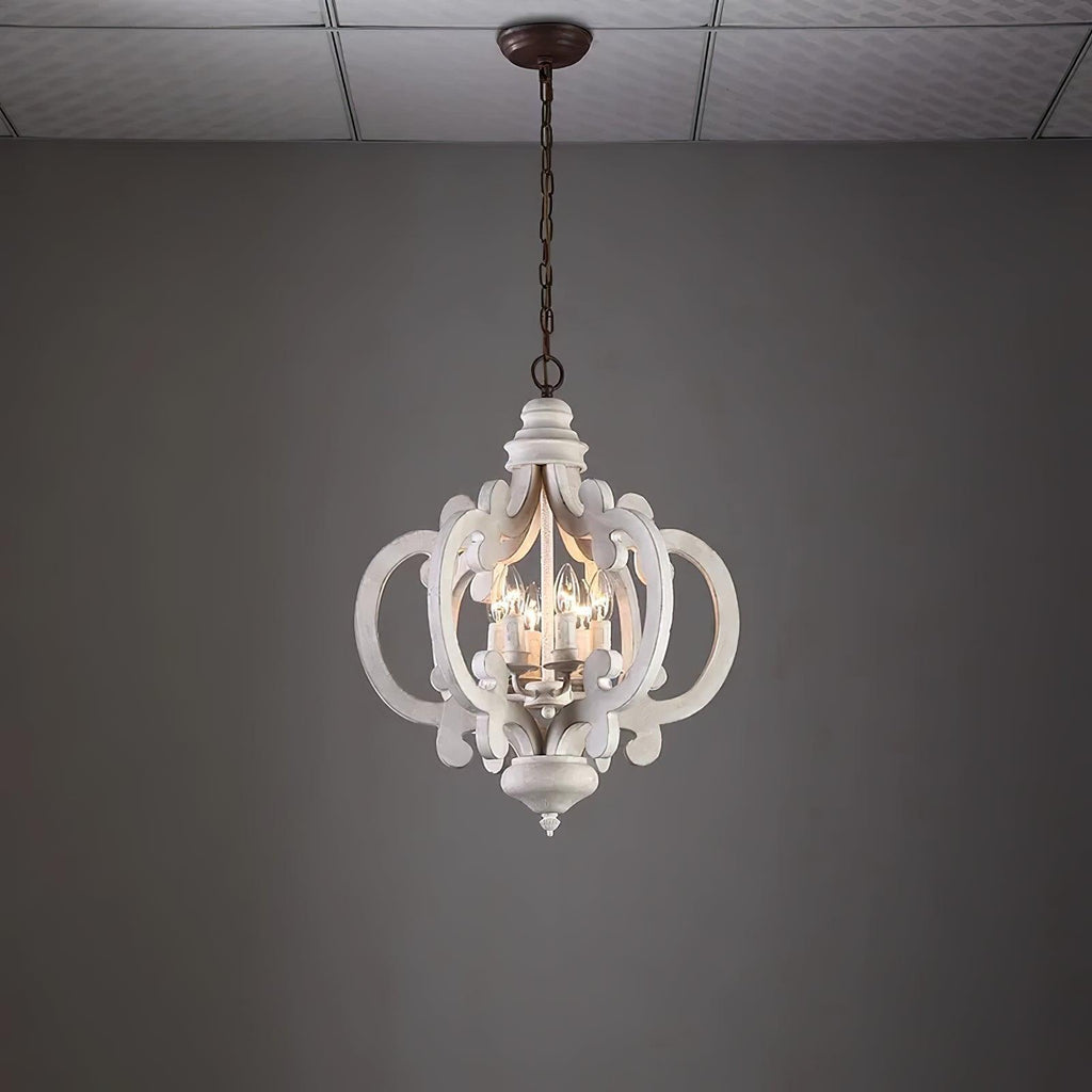 Florora Wood Chandelier-Moonnatur