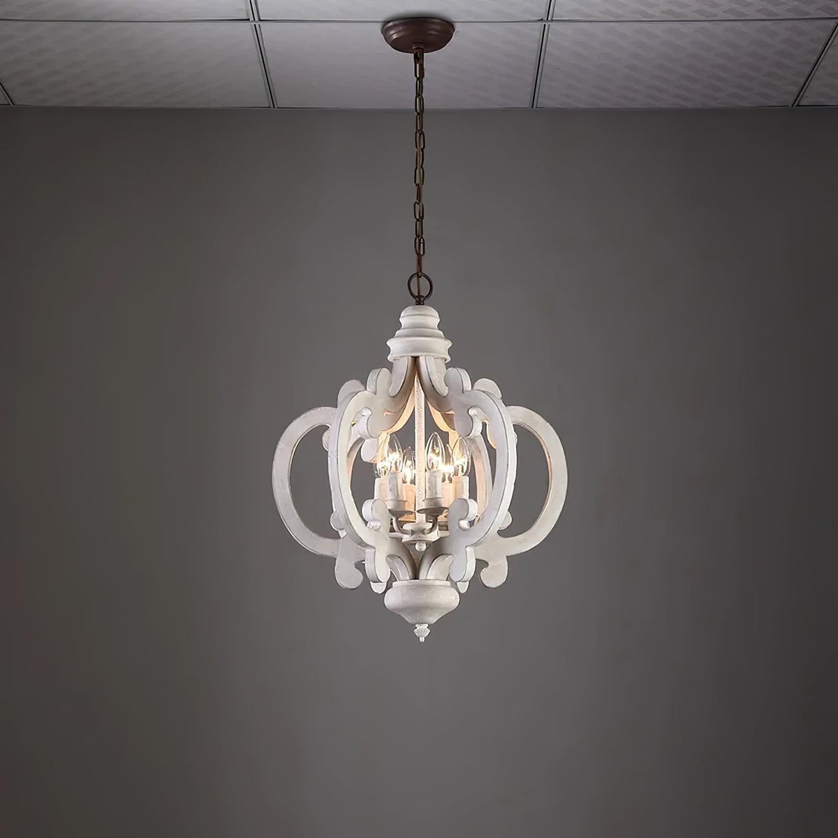 Florora Wood Chandelier-Moonnatur