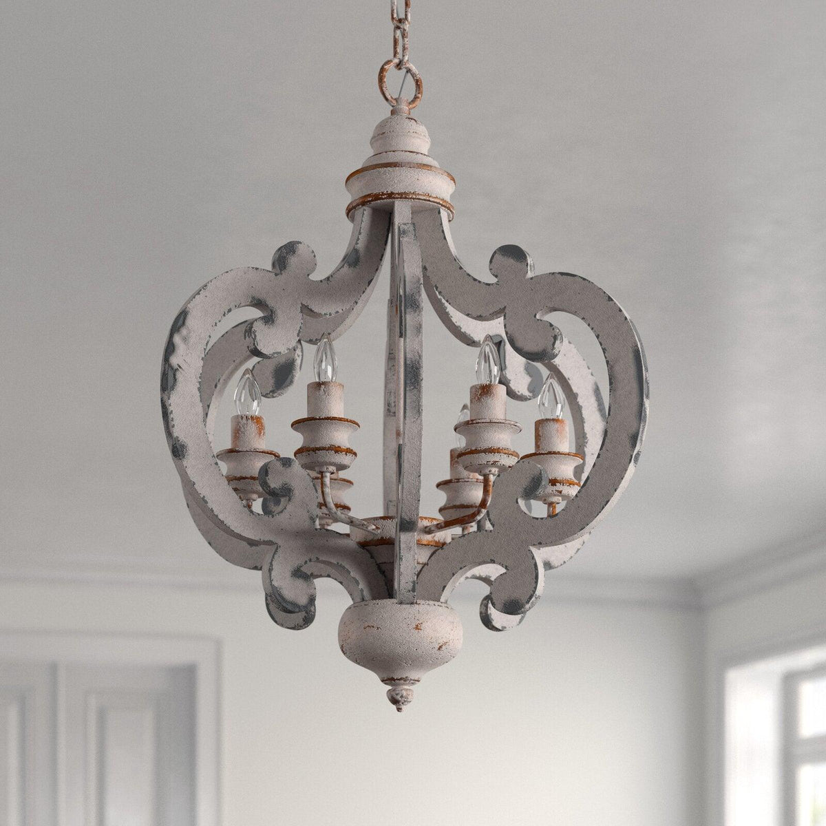 Florora Wood Chandelier-Moonnatur