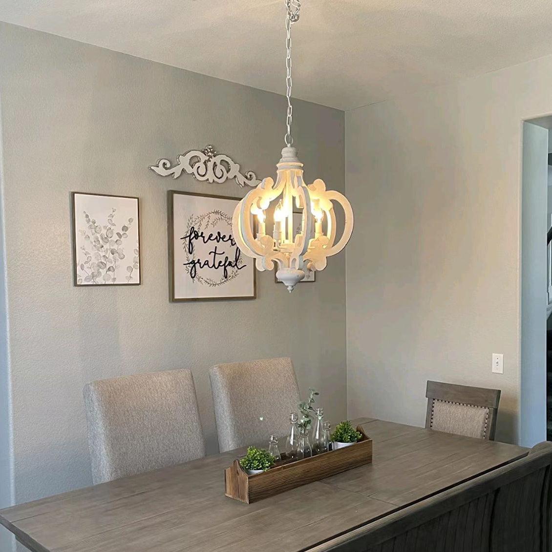 Florora Wood Chandelier-Moonnatur