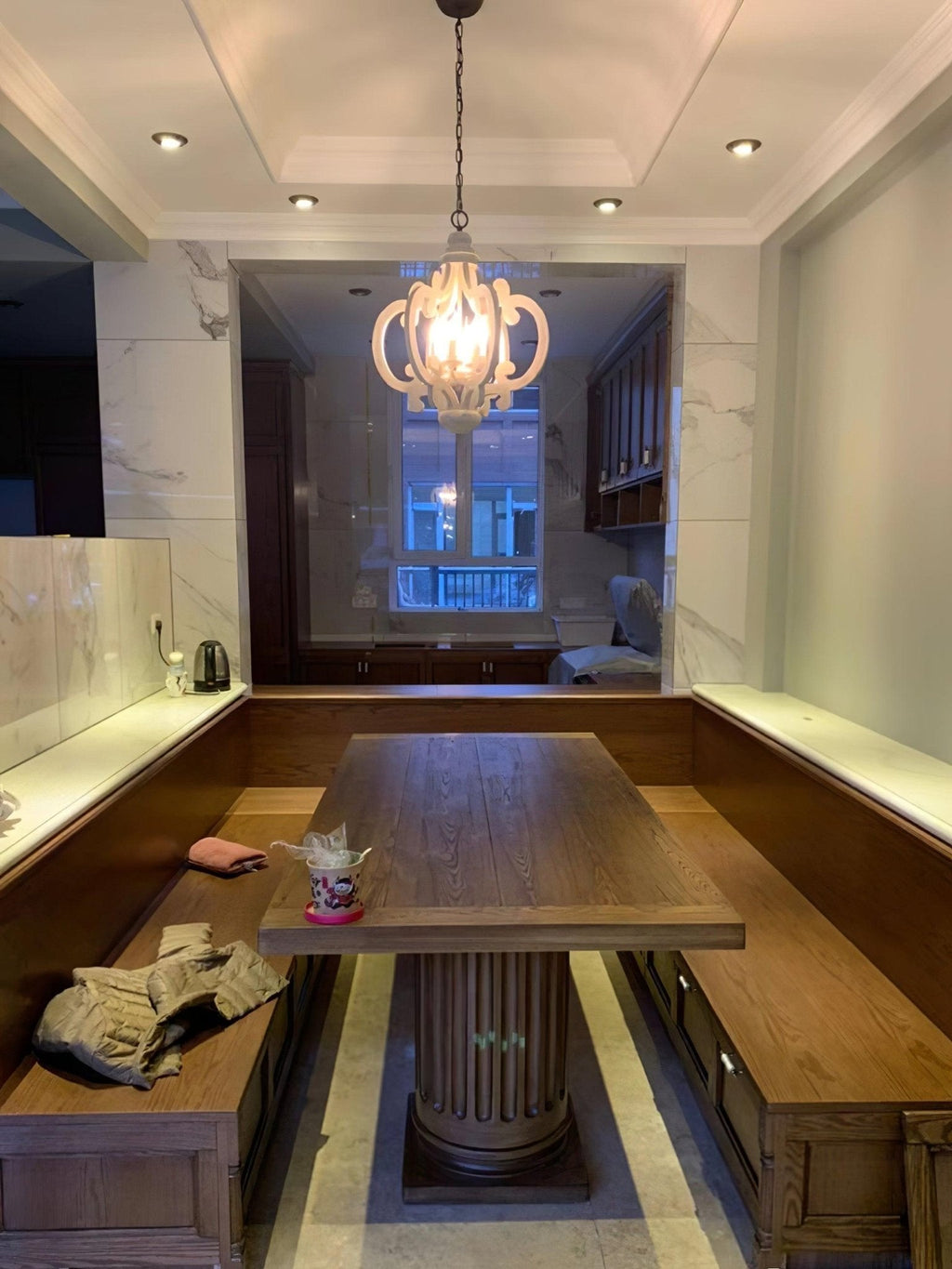 Florora Wood Chandelier-Moonnatur