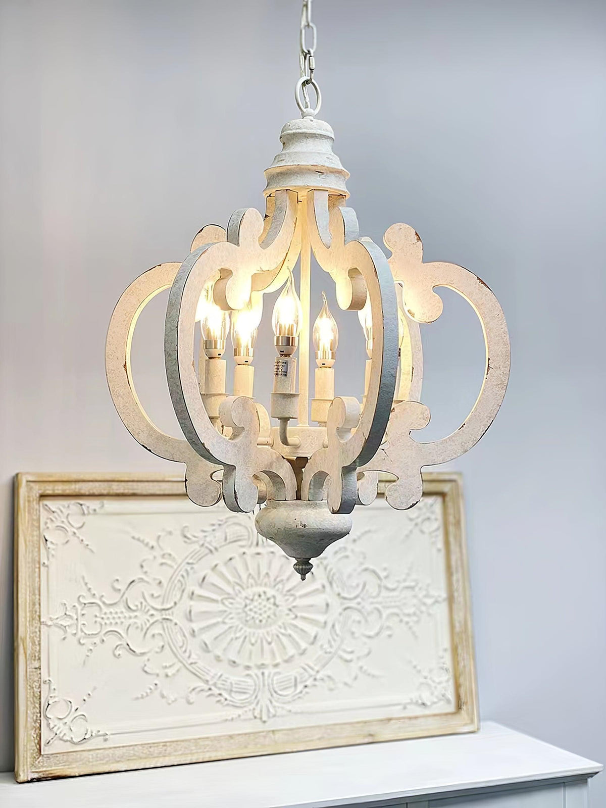 Florora Wood Chandelier-Moonnatur