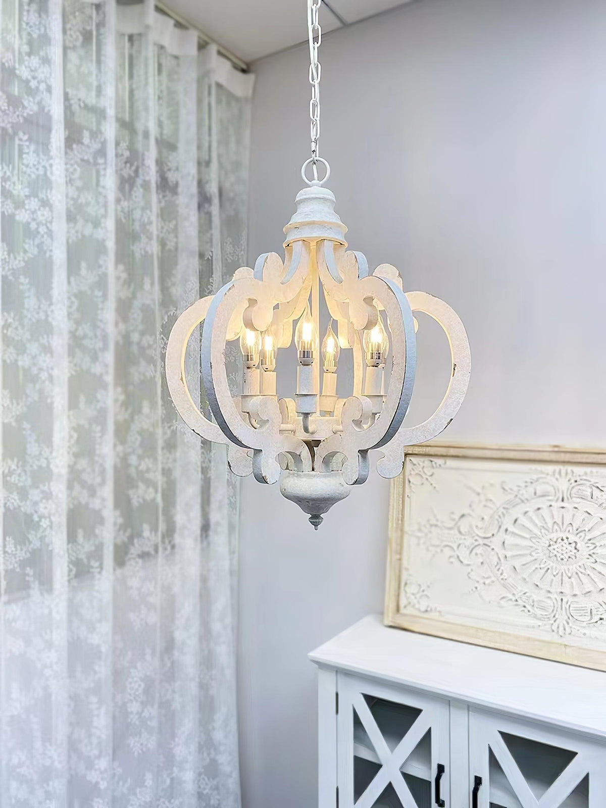 Florora Wood Chandelier-Moonnatur