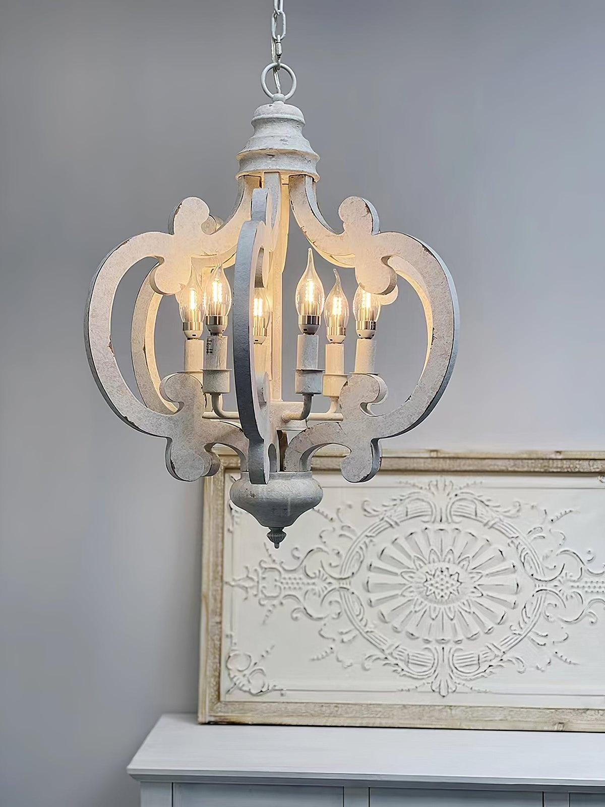 Florora Wood Chandelier-Moonnatur