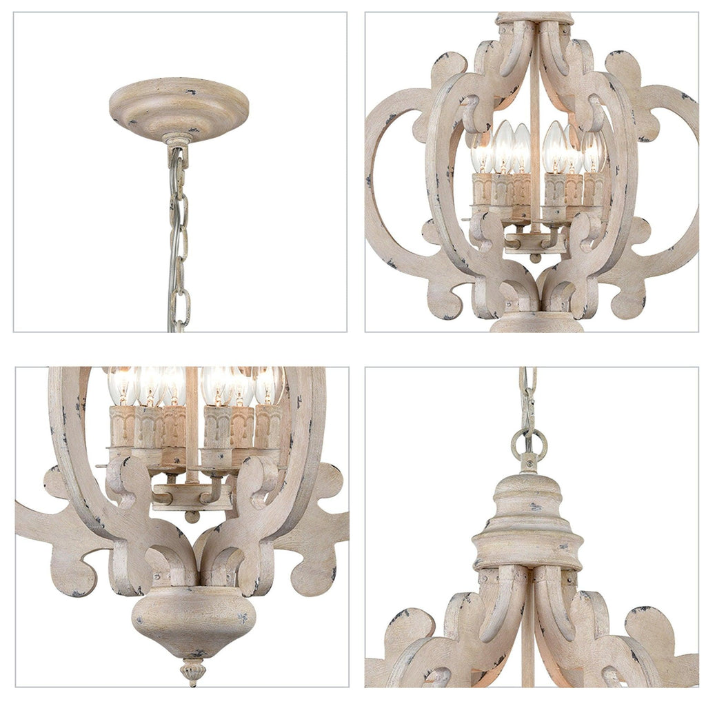 Florora Wood Chandelier-Moonnatur