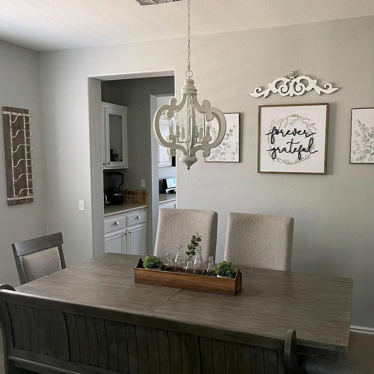 Florora Wood Chandelier-Moonnatur