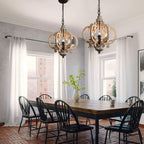 Florora Wood Chandelier-Moonnatur