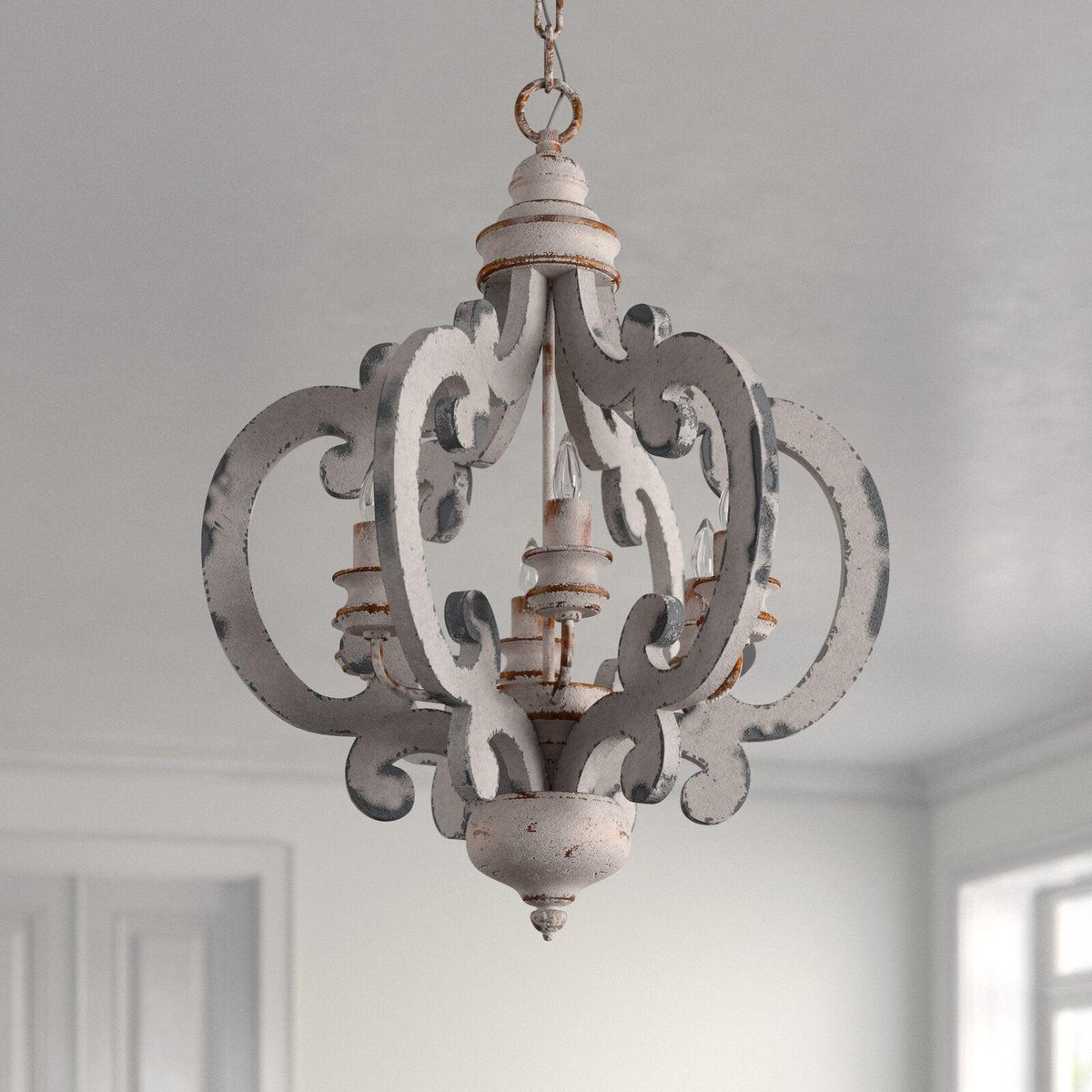 Florora Wood Chandelier-Moonnatur