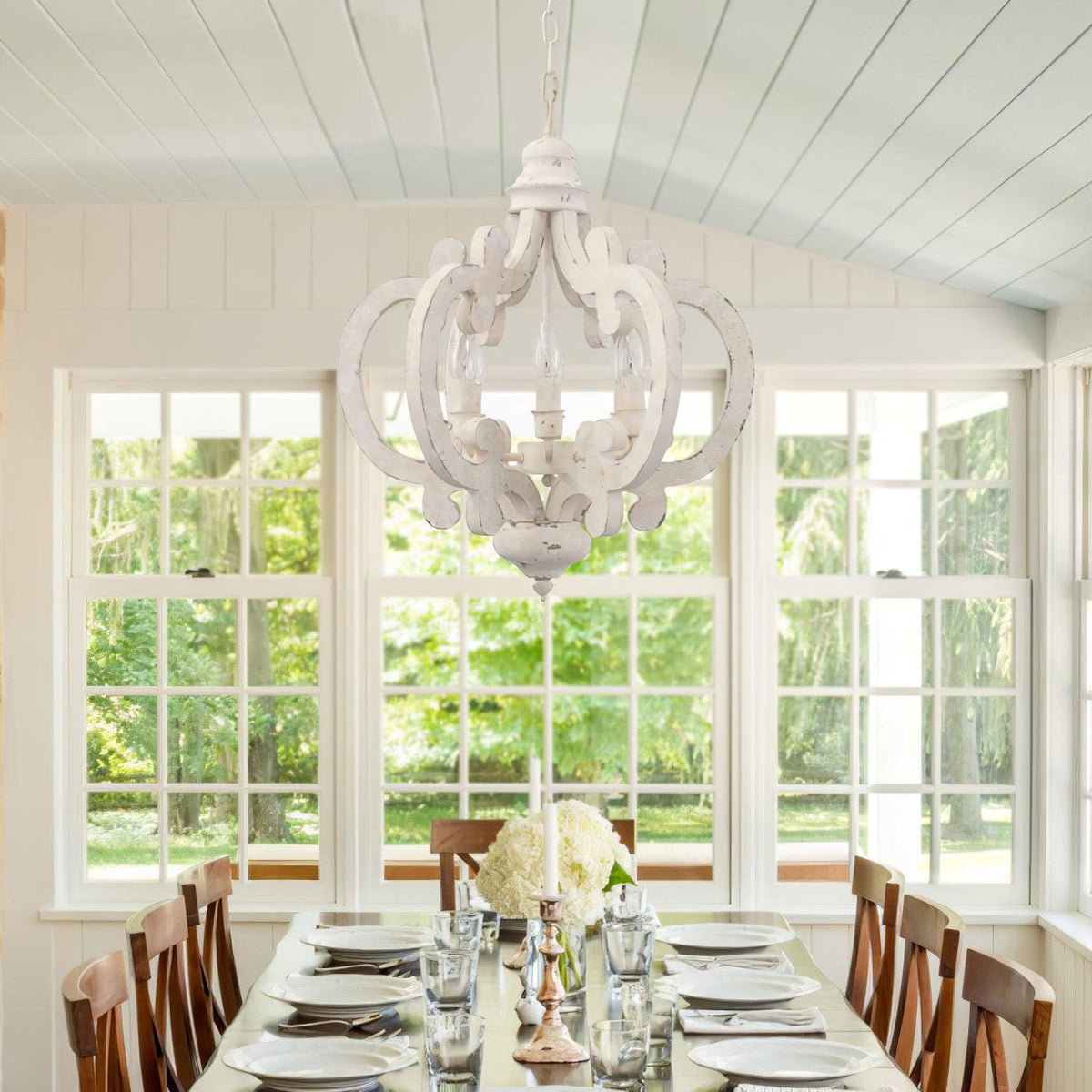 Florora Wood Chandelier-Moonnatur