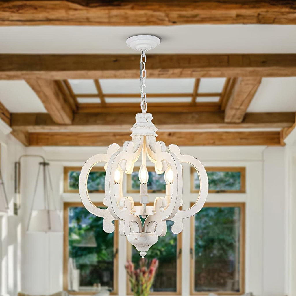 Florora Wood Chandelier-Moonnatur