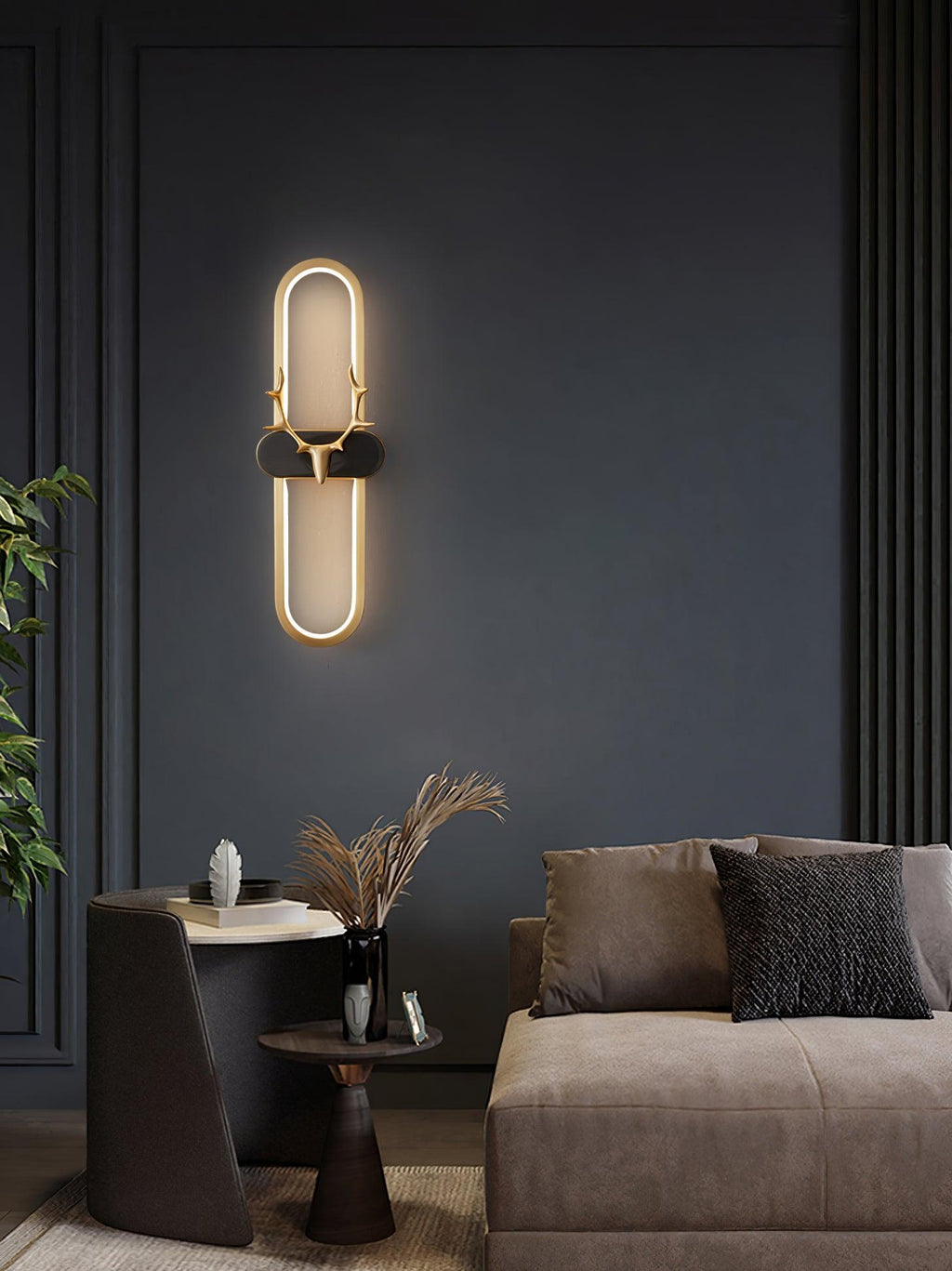 Urenara Brass Wall Light-Moonnatur