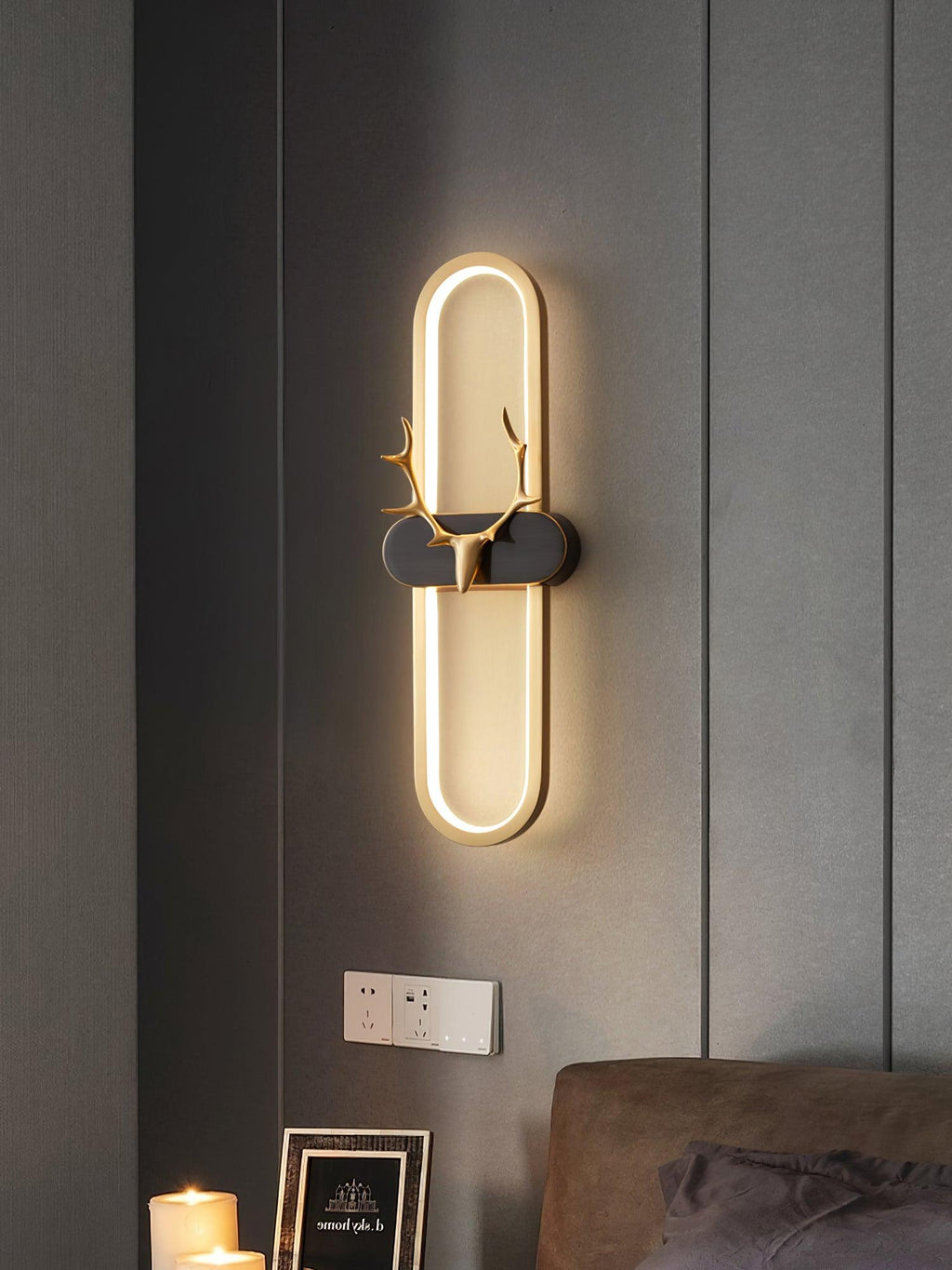 Urenara Brass Wall Light-Moonnatur