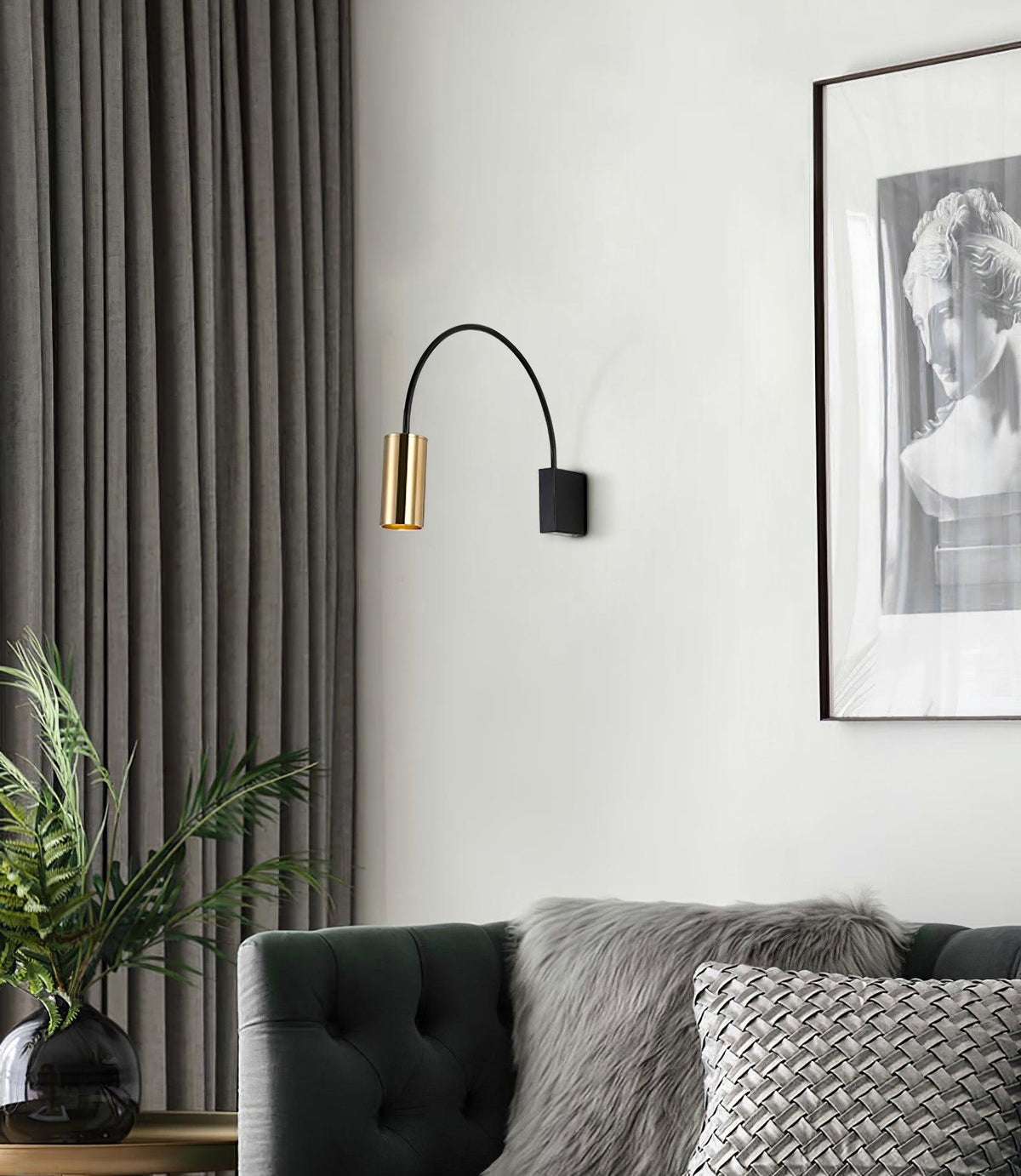 Braxmere Aluminium Wall Light-Moonnatur