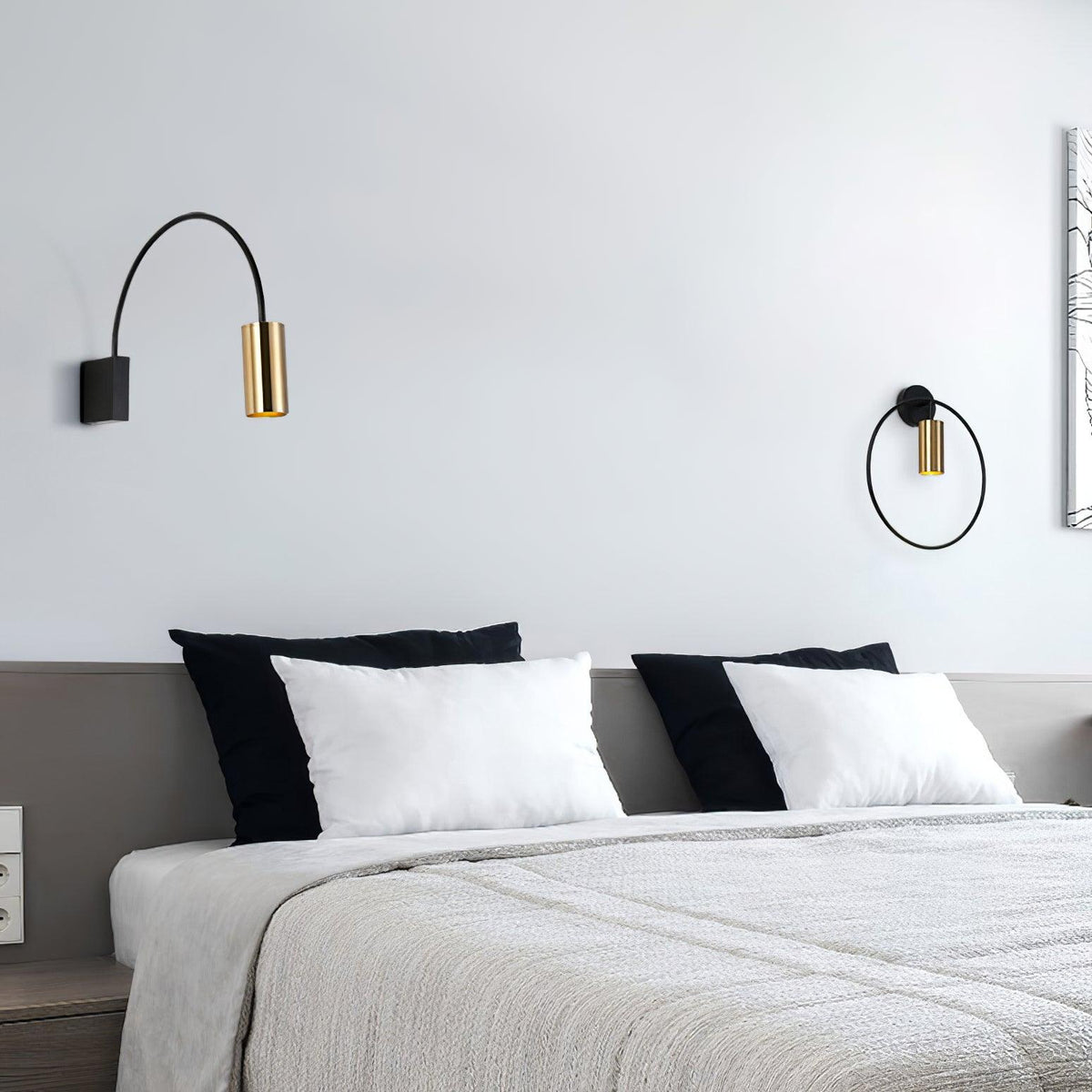 Braxmere Aluminium Wall Light-Moonnatur