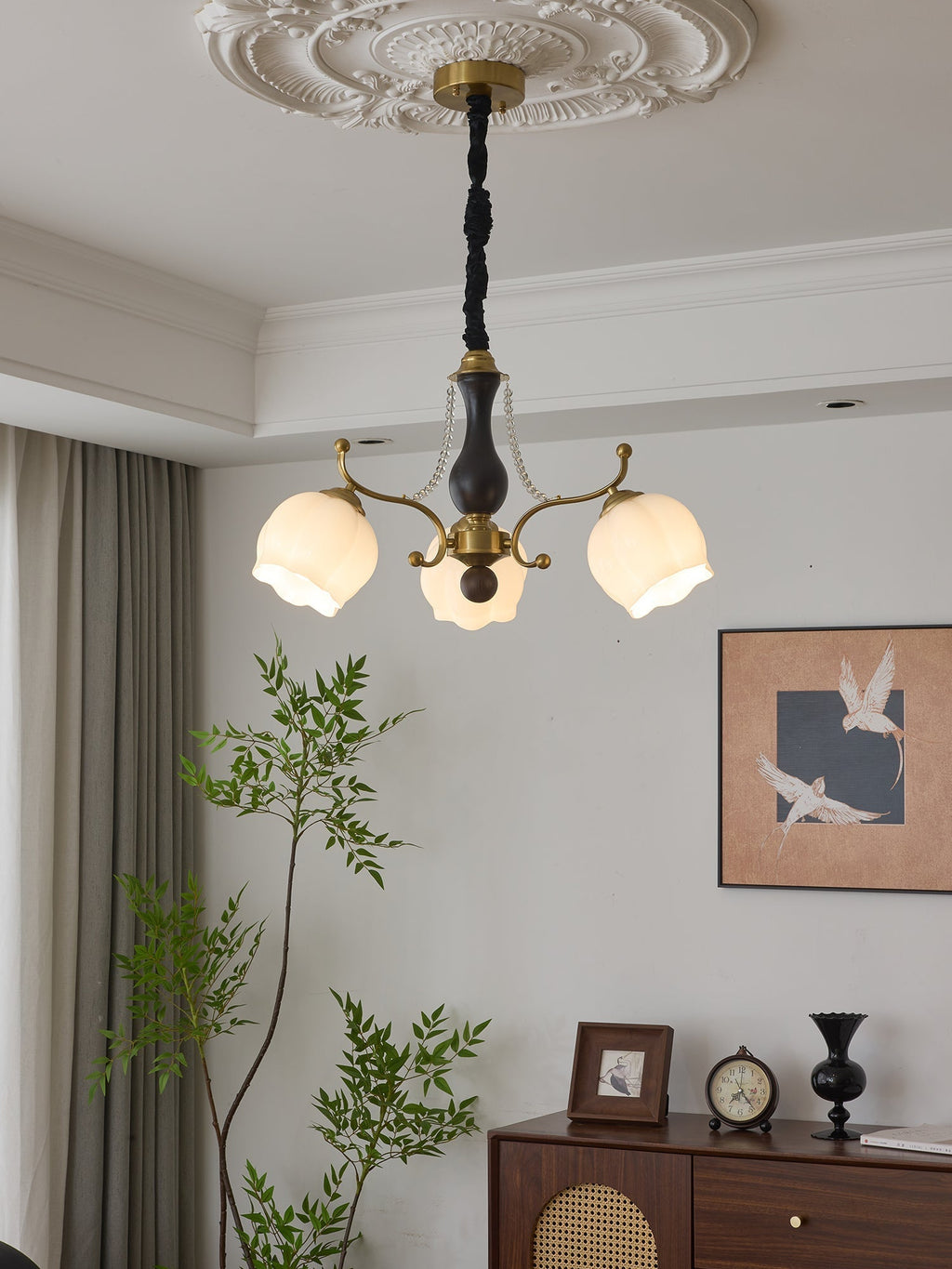 Verreneth Glass Chandelier-Moonnatur