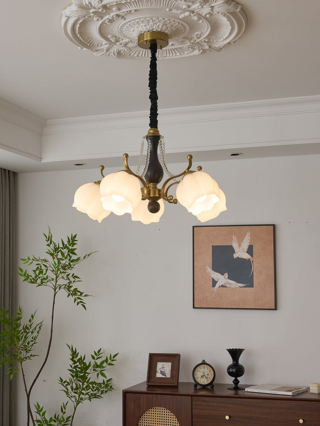 Verreneth Glass Chandelier-Moonnatur