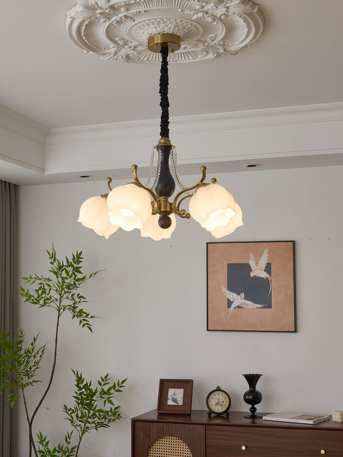 Verreneth Glass Chandelier-Moonnatur