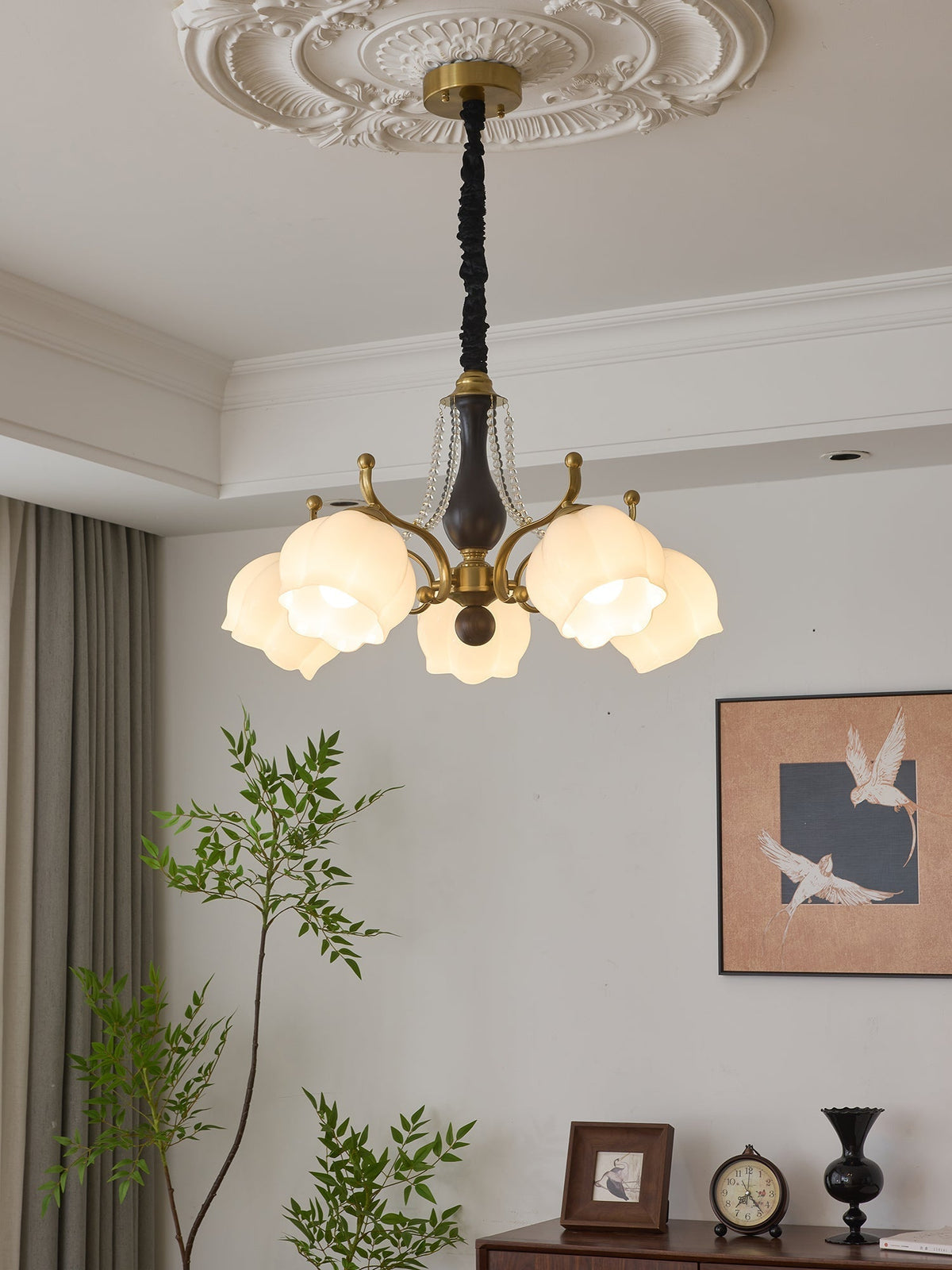 Verreneth Glass Chandelier-Moonnatur