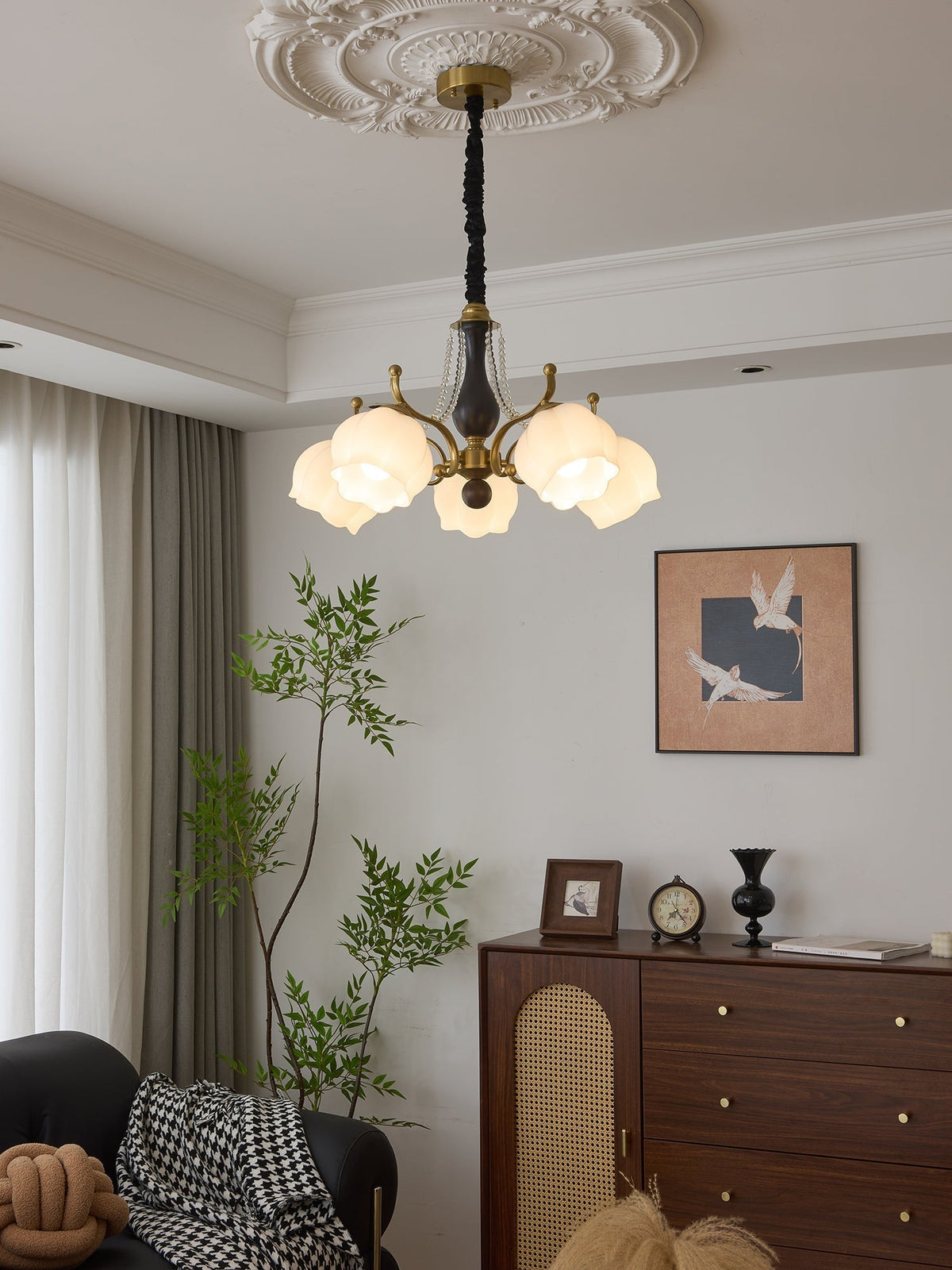 Verreneth Glass Chandelier-Moonnatur