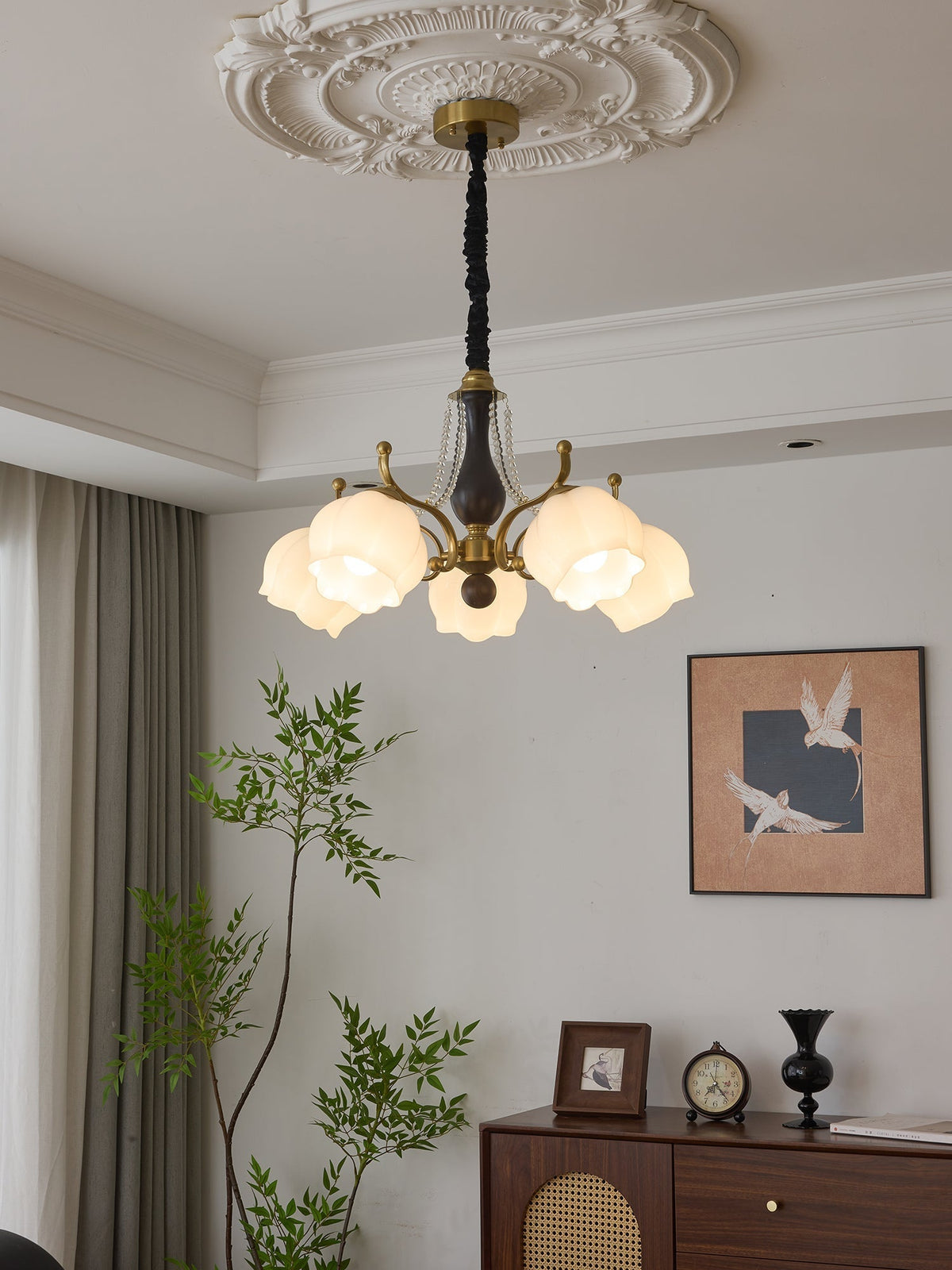 Verreneth Glass Chandelier-Moonnatur