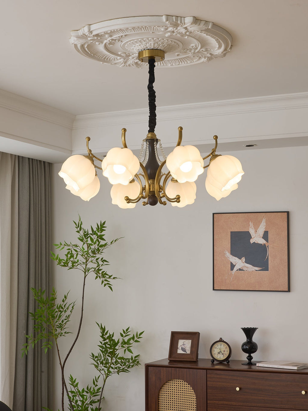 Verreneth Glass Chandelier-Moonnatur