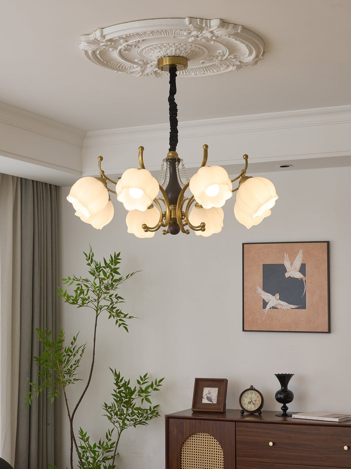Verreneth Glass Chandelier-Moonnatur