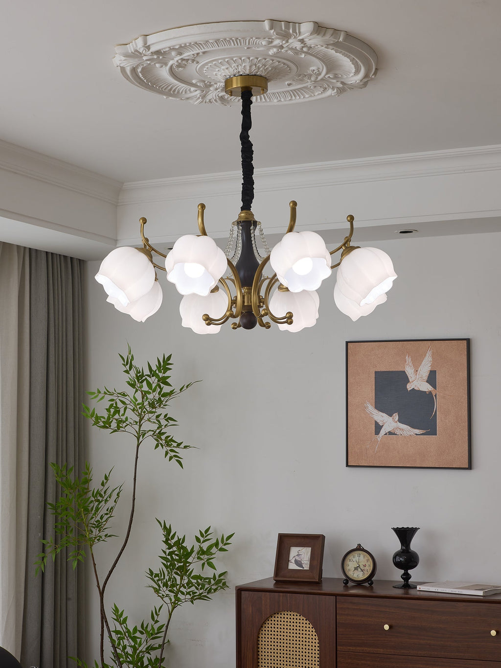 Verreneth Glass Chandelier-Moonnatur