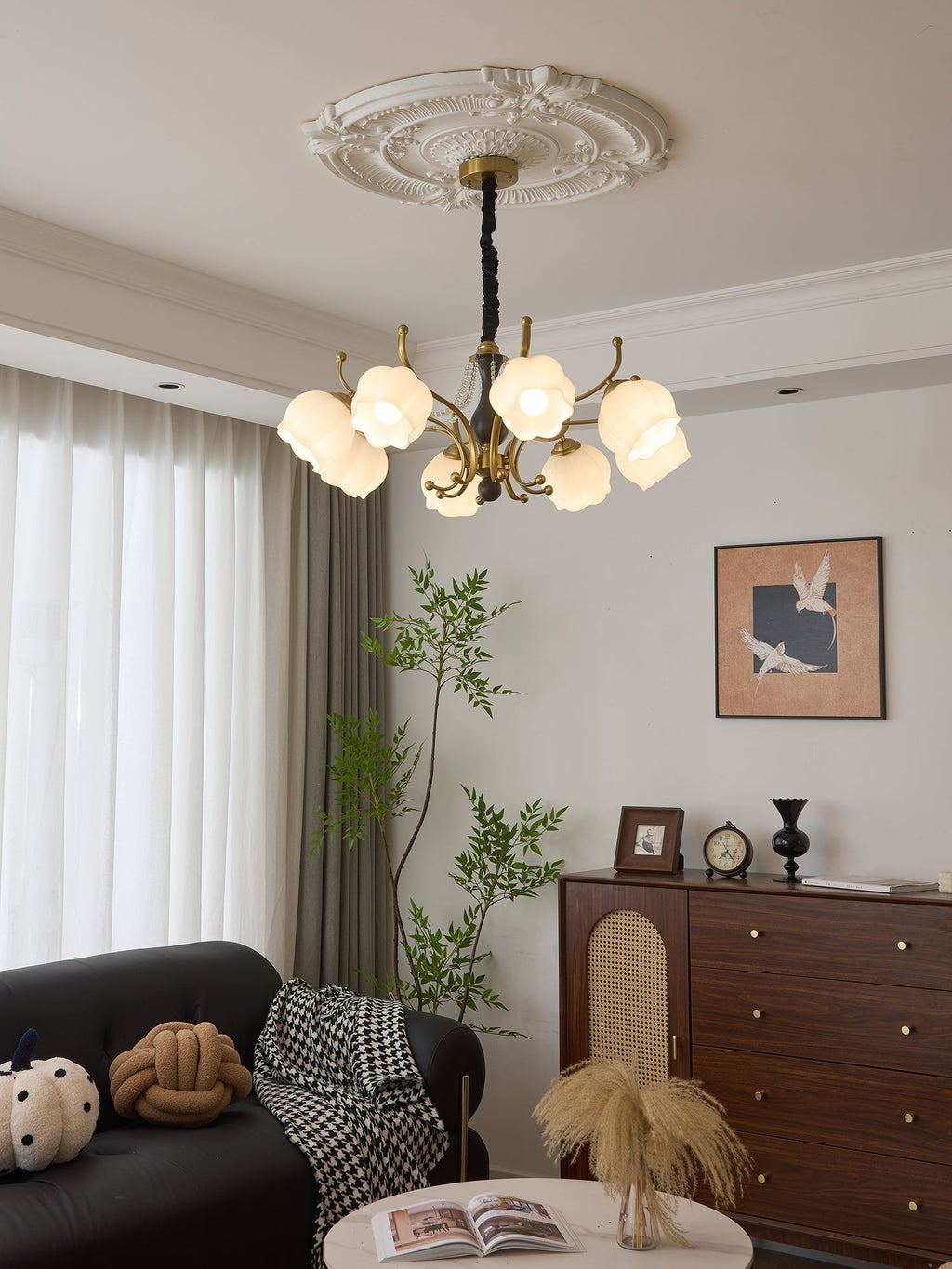 Verreneth Glass Chandelier-Moonnatur