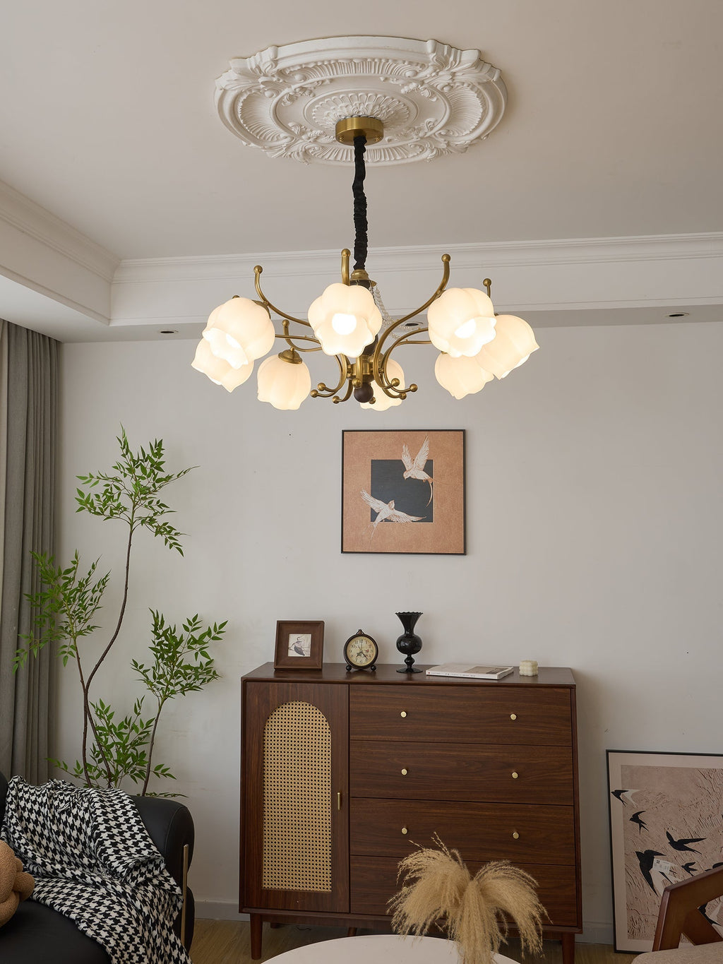Verreneth Glass Chandelier-Moonnatur