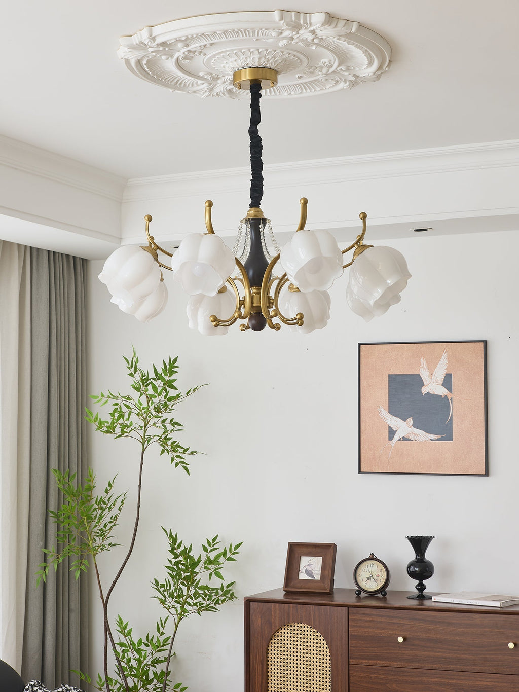 Verreneth Glass Chandelier-Moonnatur