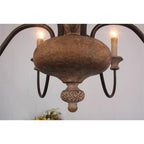 Denelonna Wood Chandelier-Moonnatur