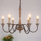 Denelonna Wood Chandelier-Moonnatur