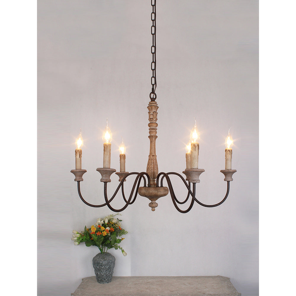 Denelonna Wood Chandelier-Moonnatur