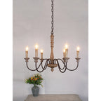 Denelonna Wood Chandelier-Moonnatur