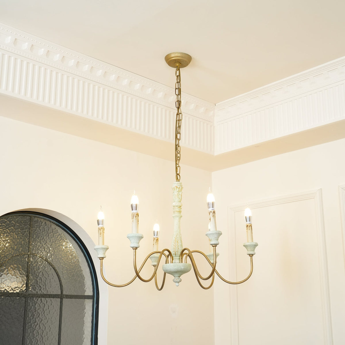 Denelonna Wood Chandelier-Moonnatur