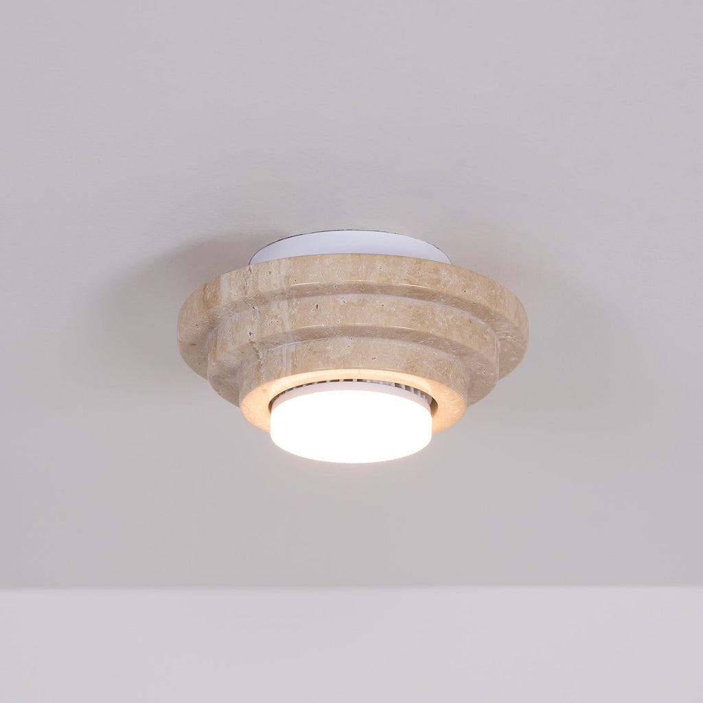 Carnelelia Travertine Ceiling Light-Moonnatur