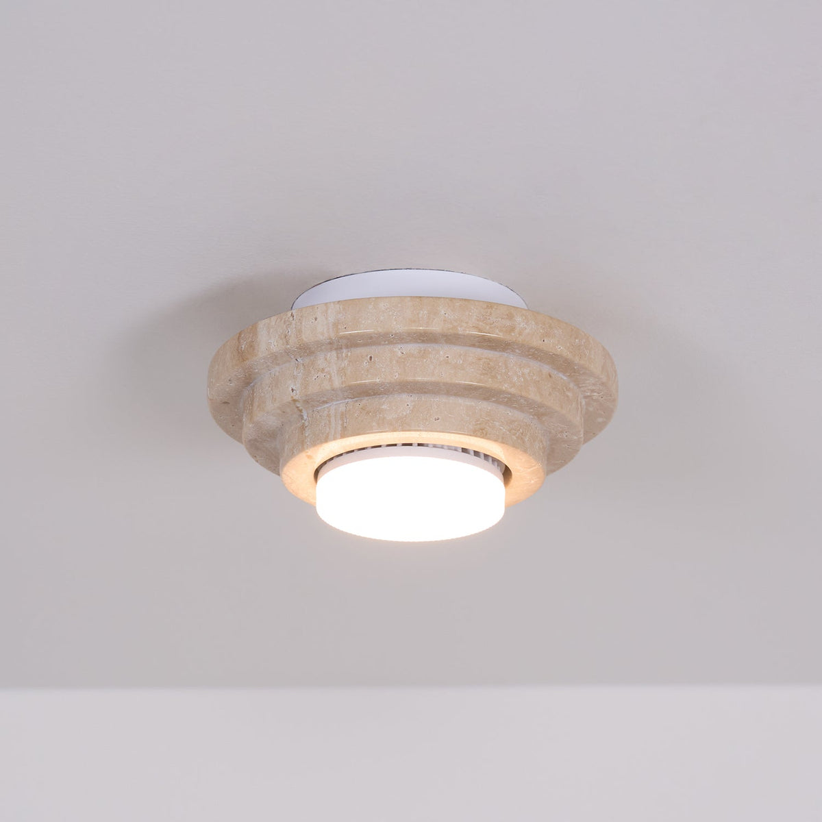 Carnelelia Travertine Ceiling Light-Moonnatur