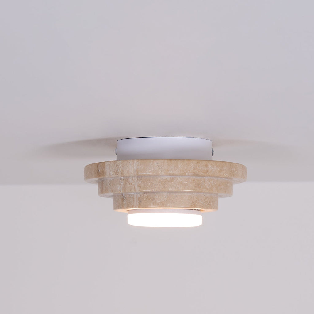 Carnelelia Travertine Ceiling Light-Moonnatur