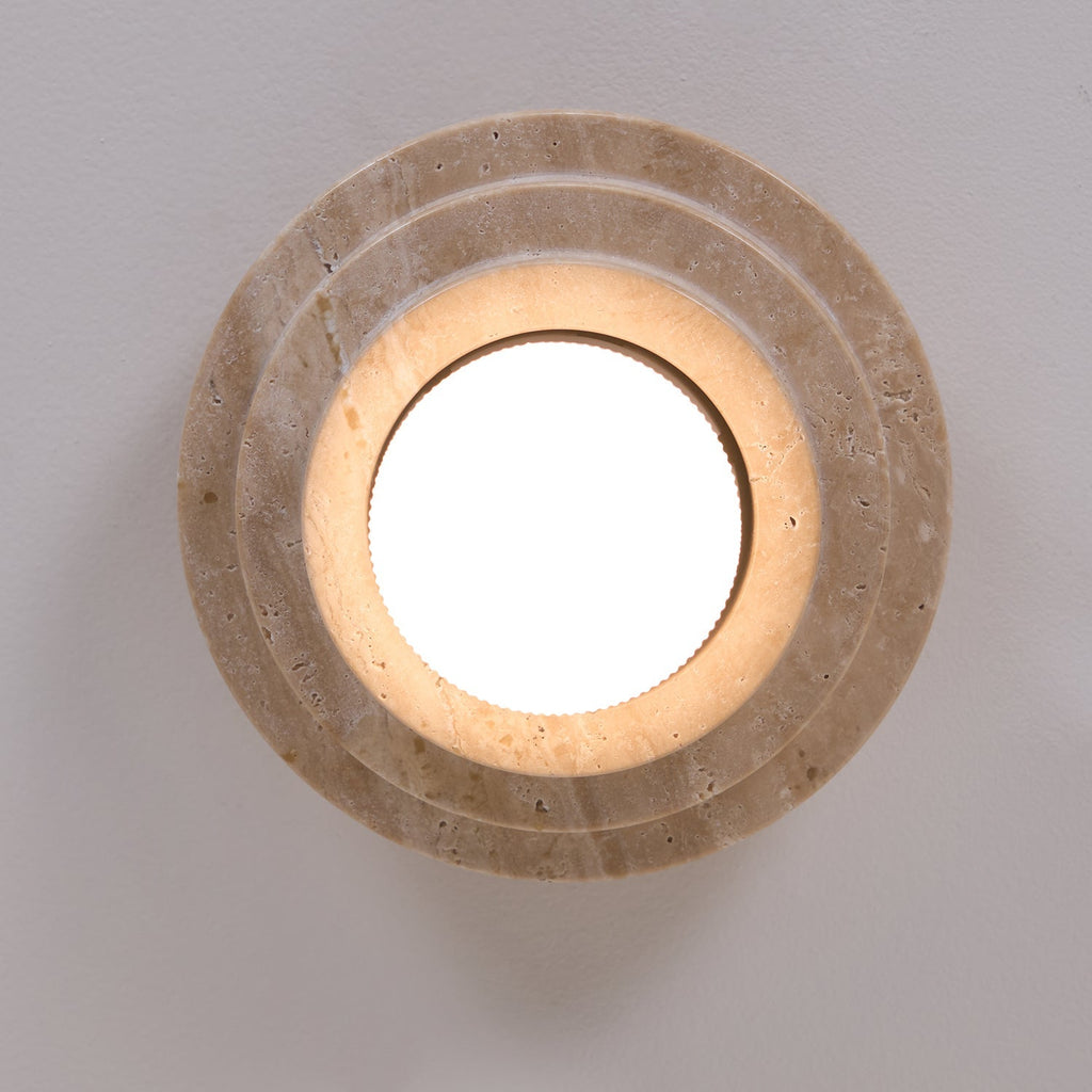 Carnelelia Travertine Ceiling Light-Moonnatur