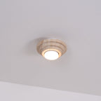 Carnelelia Travertine Ceiling Light-Moonnatur