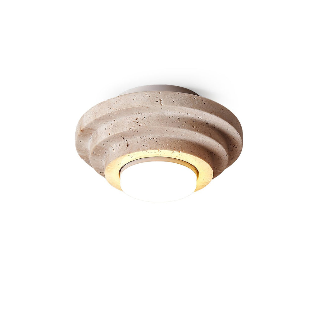 Carnelelia Travertine Ceiling Light-Moonnatur