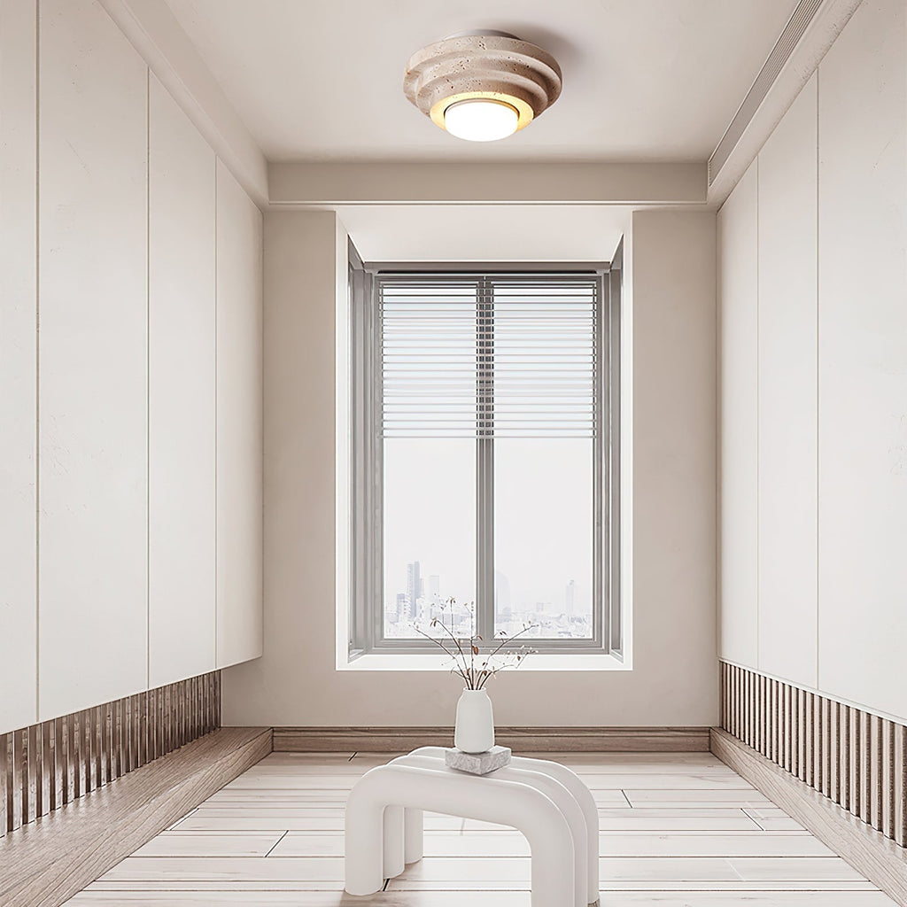 Carnelelia Travertine Ceiling Light-Moonnatur