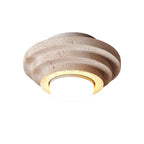 Carnelelia Travertine Ceiling Light-Moonnatur